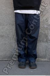 Leg Head Man Casual Jeans Average Chubby Street photo references